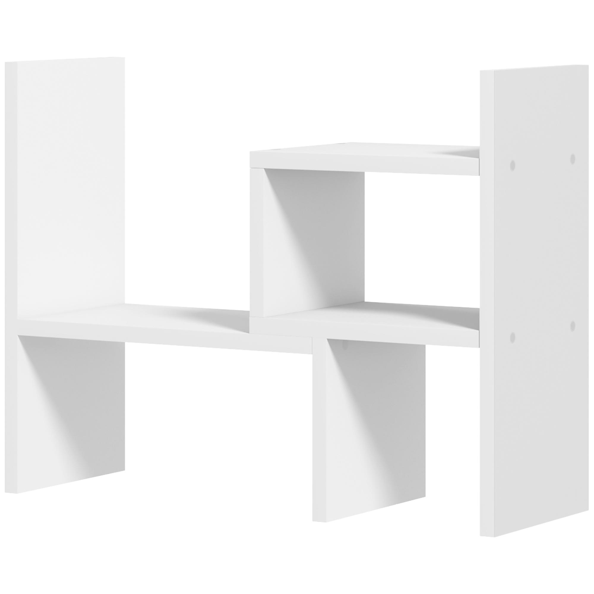 HOMCOM Modulares Büroregal, multifunktionaler Büroorganizer, 2-teilig, MDF, weiß