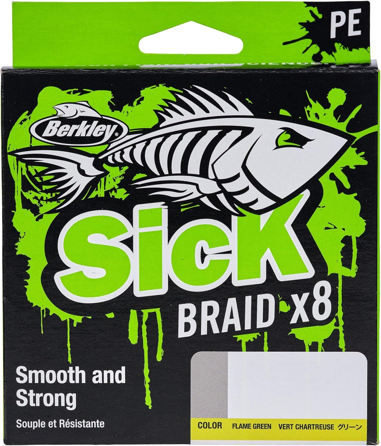 Berkley Sick Braid – 8-fach geflochtene Angelschnur, super glattes 8-fach Multifaden PE Raubfischgeflecht, Angelschnüre 150-300 m zum Süßwasser- oder Salzwasser-Meeresangeln