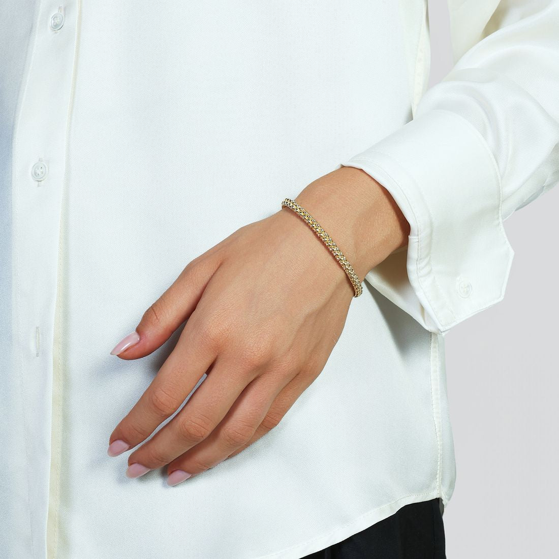 Bracciale Unoaerre bangle Chicco in argento dorato 6682