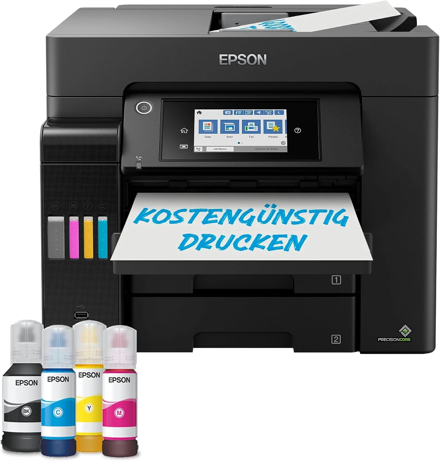 EcoTank ET-5850 DIN-A4-Multifunktions-Wi-Fi-Tintentankdrucker mit Fax