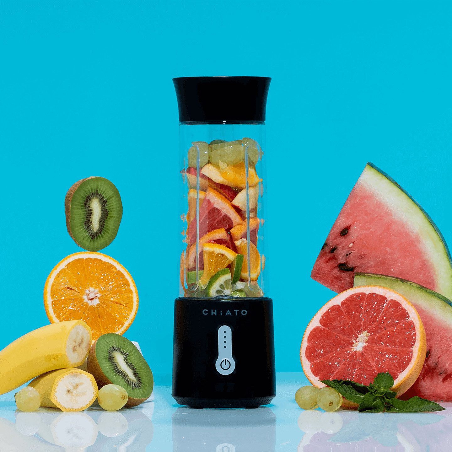 Akku-Smoothie-Maker CHiATO BlendPLAY Blender - Schwarz