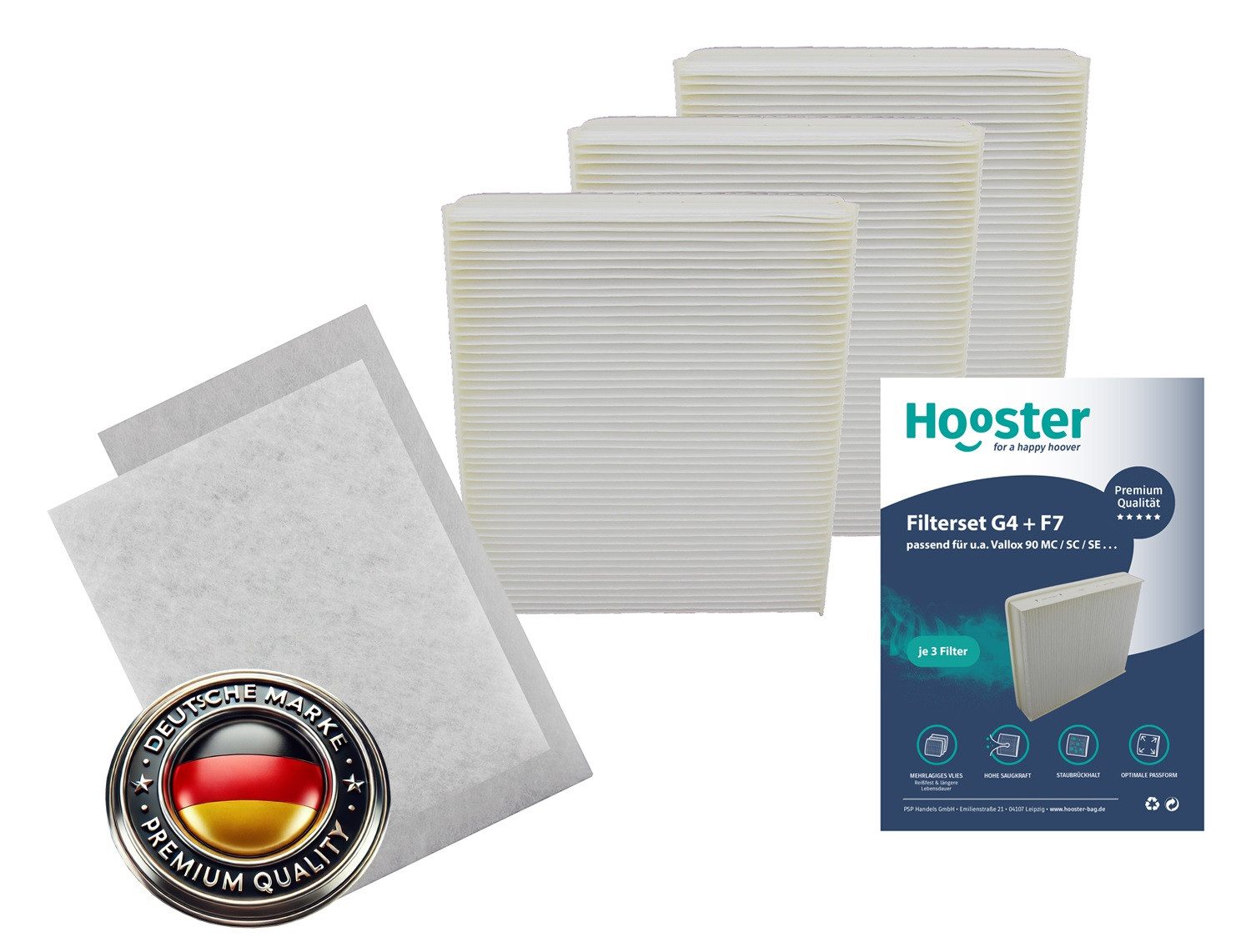 Luftfilter 3 Filter SETs passend für Vallox 90 SC/SE/MC