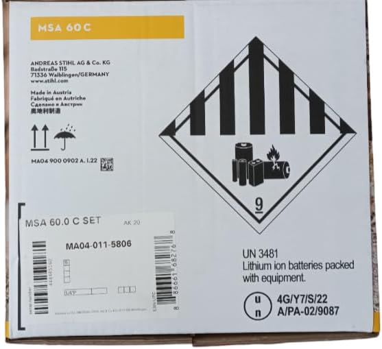 Stihl Akku-Kettensäge MSA 60 C-B Set mit Akku und Lagegerät, Batteriebetrieben