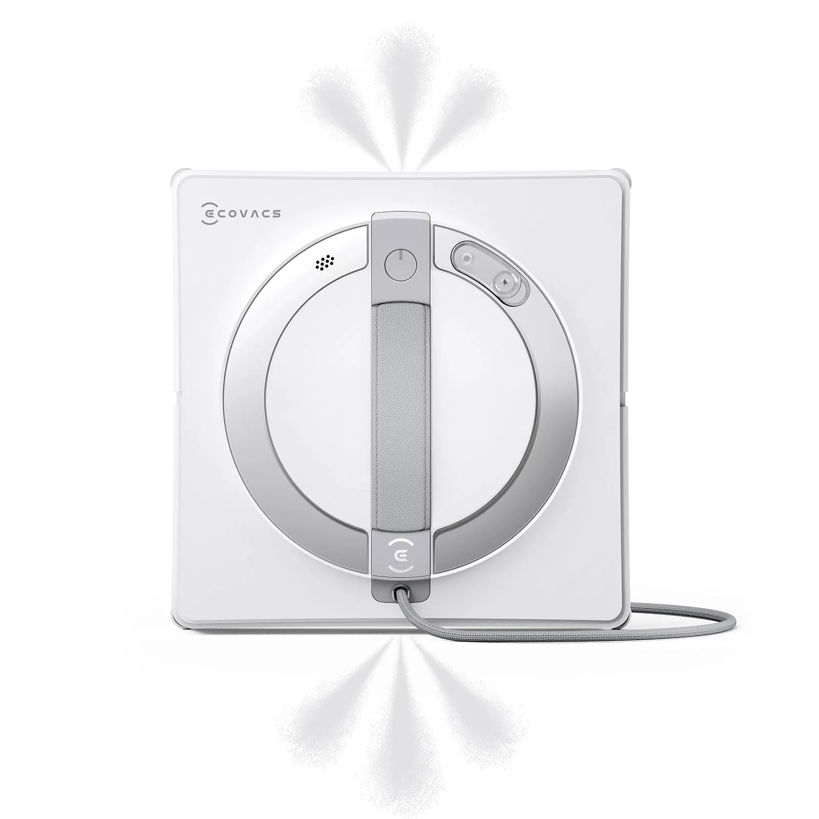 ECOVACS WINBOT W2 PRO Omni Fensterputzroboter mit 6-in-1 Multifunktionsstation, Aufladen im Betrieb, 3-Düsen-Sprühkopf, 12-Stufen-Schutz, Win-SLAM 4.0 Pfadplanung, Weiß