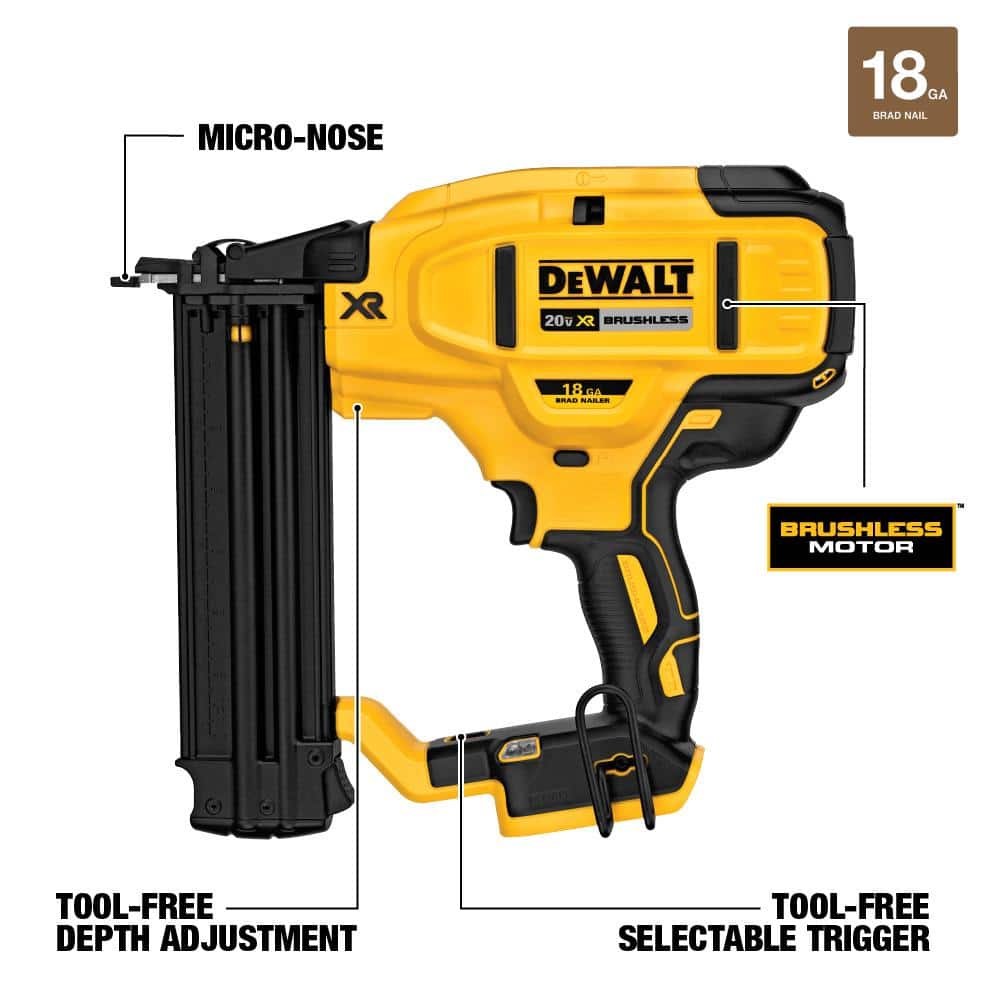Chiodatrice a batteria agli ioni di litio 20V MAX XR calibro 18 (solo utensile) DCN680B
