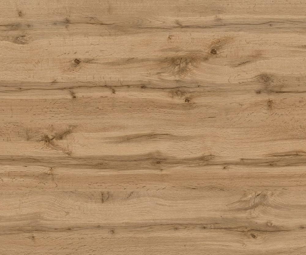 WFL GROUP Designer Runder Ausziehbarer Esstisch - Loft-Stil, Industriell, Platzsparend - Schwarze Beine - 100 bis 150 cm - für 5-8 Personen - Hergestellt in EU - Wotan Eiche - 150 cm