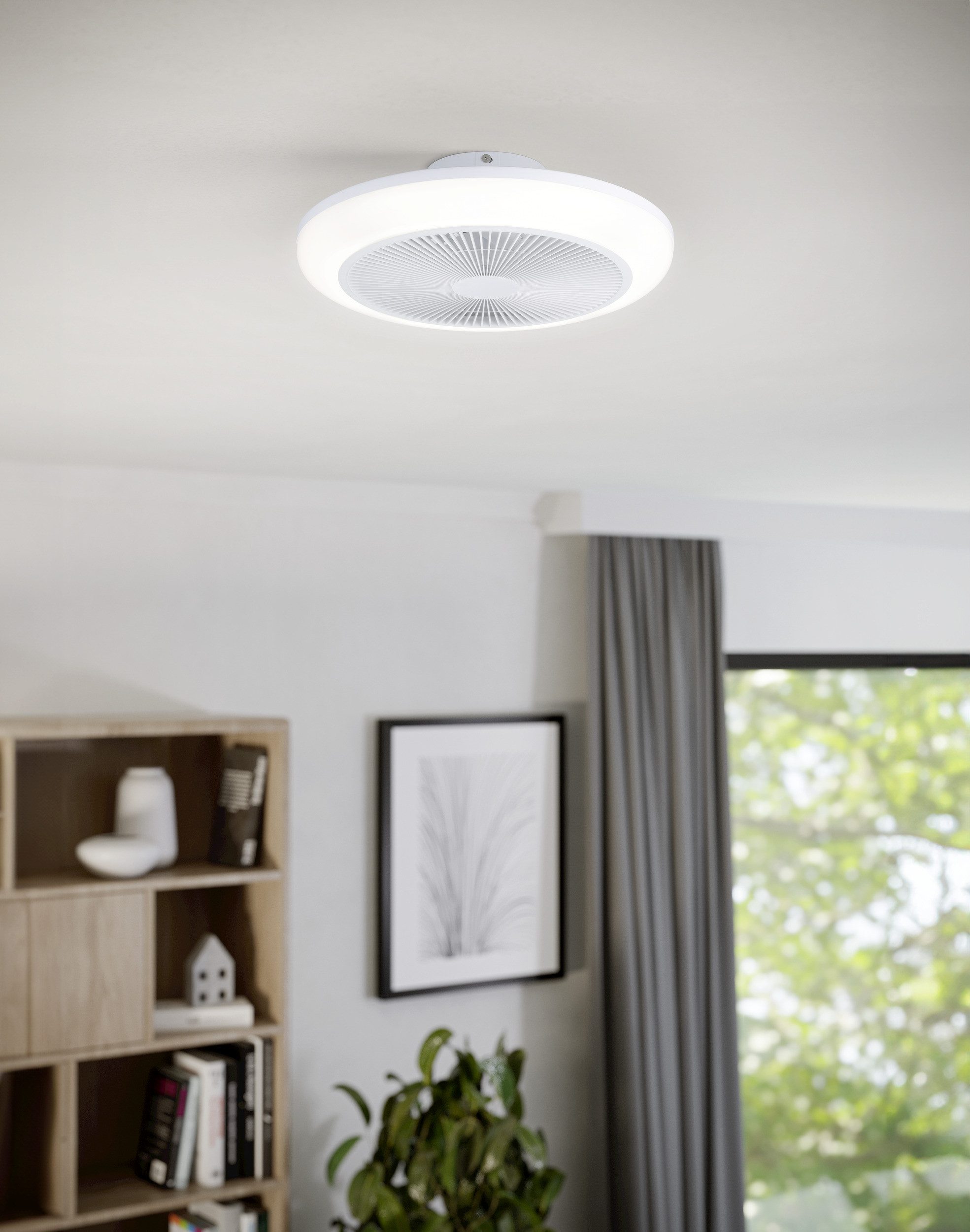 LED Deckenleuchte SAYULITA 1 Leuchte und Ventilator - ABS - LED;LED - 4X5,2W;1X4,5W