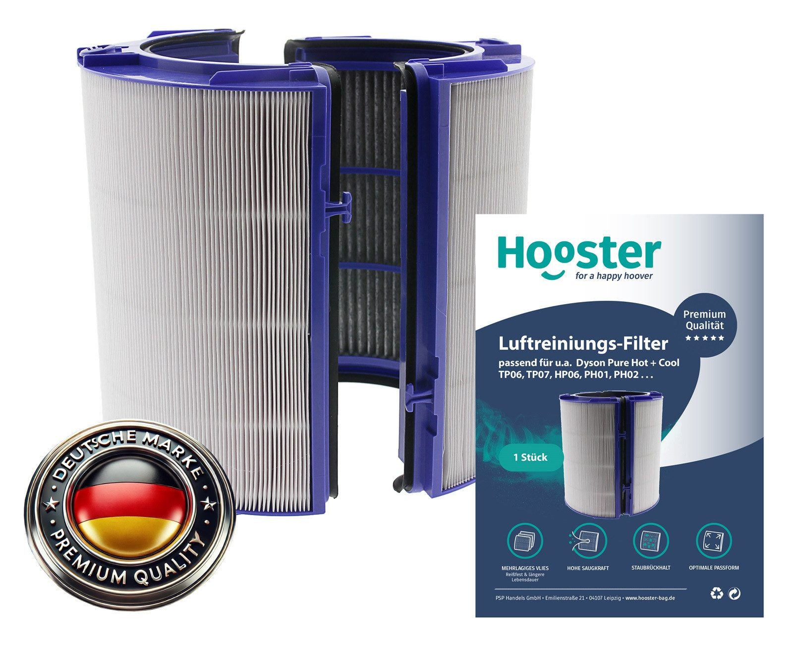 Luftfilter 1 Filter passend für Dyson Luftreiniger PH01 PH02 Pure Humidify