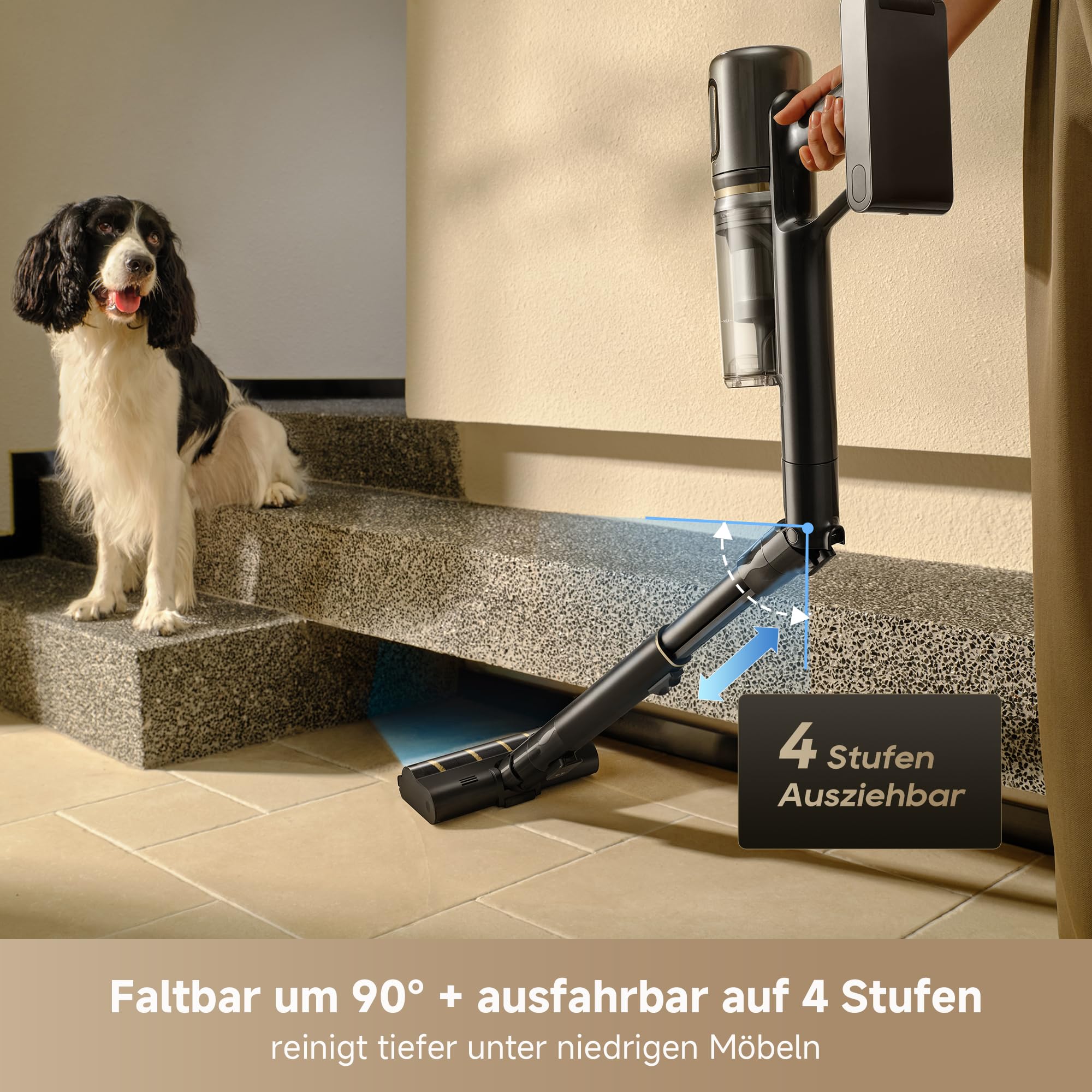 Akku-Staubsauger V20 Pro-A mit 0 mm Kantenreinigung, 24000 Pa und 210 AW Saugkraft