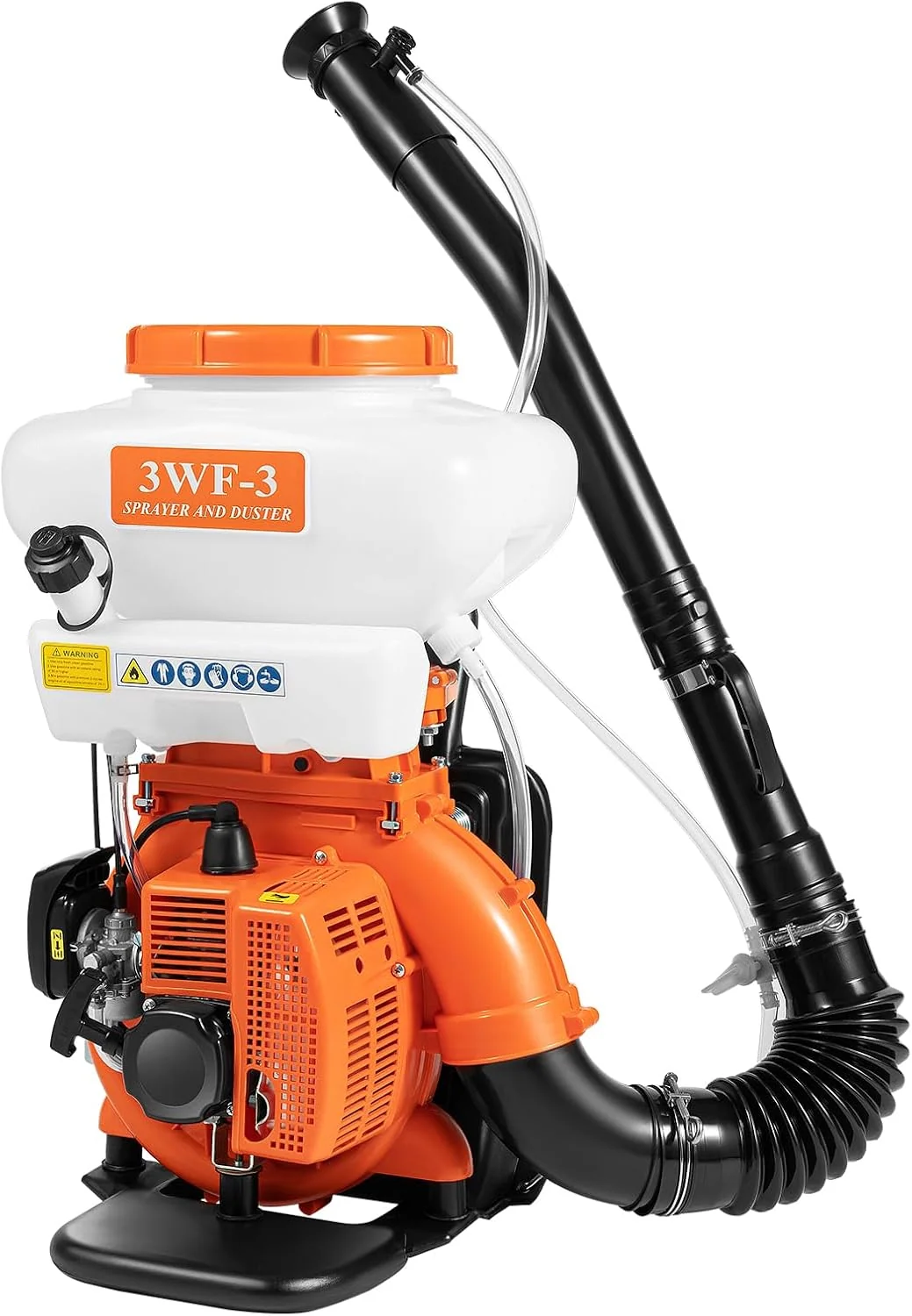 Benzin Rückenspritze 14L Drucksprüher 2-Takt Motorsprüher mit Anti-Verlust-Deckel und Schallwandmarkierungen 41.5cc Gartenspritze 7500rpm