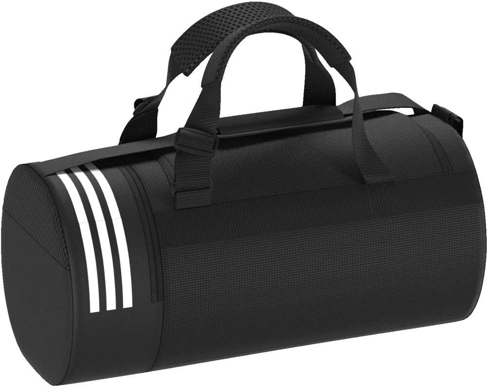 adidas Erwachsene Sporttasche Convertible 3 Stripes S, Black/White, 48 x 23 x 23 cm, CG1532