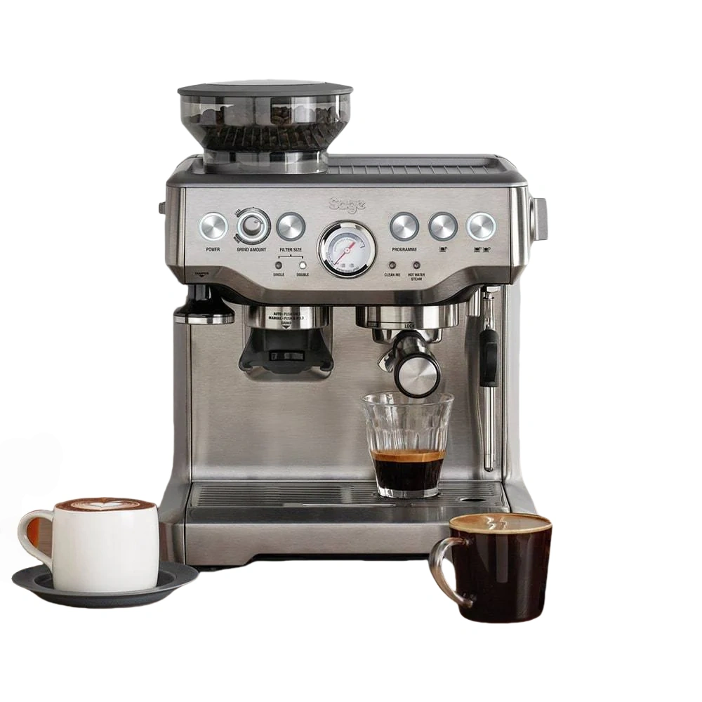 Sage The Barista Express Espressomachine ?C Met Ingebouwde Bonenmaler & Melkkan met Temperatuurregeling ?C Geborsteld RVS