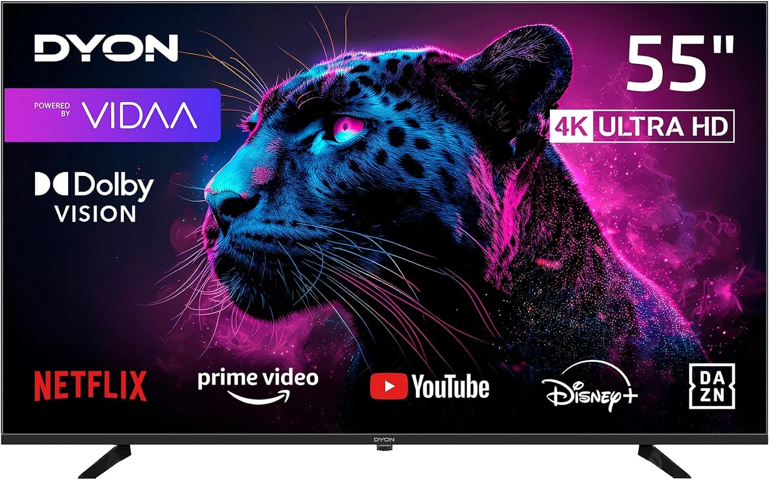 DYON Movie Smart 55 VX-2 55 Zoll 4K UHD Smart Fernseher mit HDR10