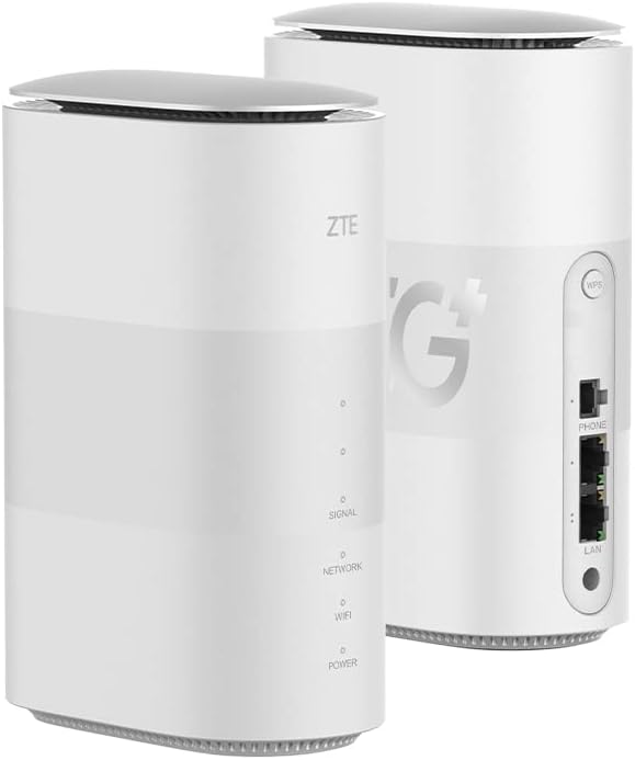 ZTE MC801A HyperBox Router wireless 5G sbloccato - WWAN - Switch a 2 porte - 802.11a/b/g/n/ac/AX - Dual Band