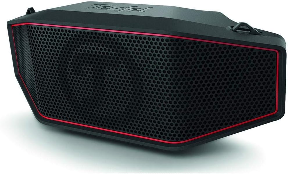Teufel ROCKSTER Cross Draagbare Bluetooth Stereo Speaker Luidspreker Draadloze Muziek Batterij Tot 16 uur IPX5 Jet Proof Zwart