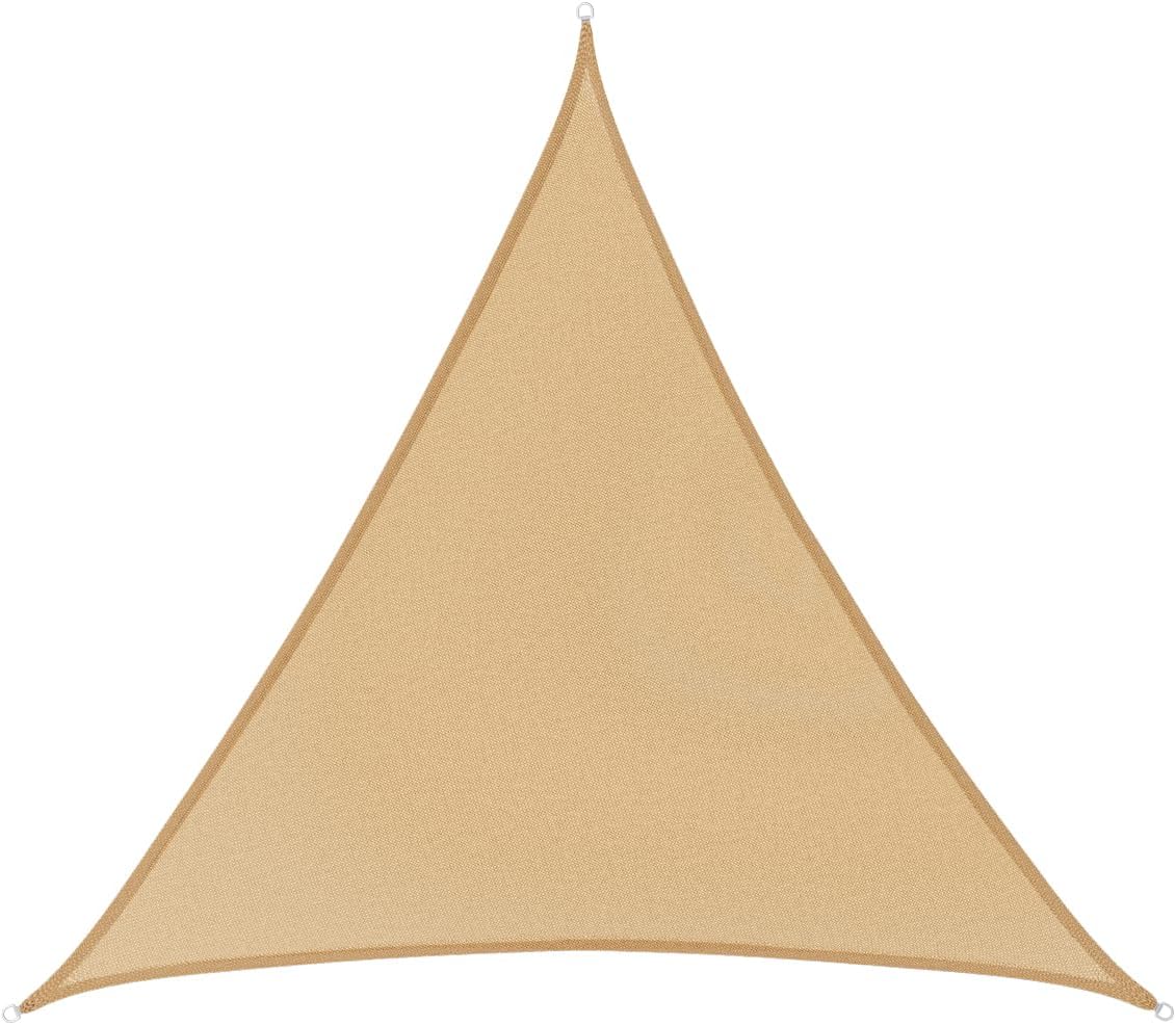 Hortan Rectangular Sail Awning, 4 x 3 Metres in HDPE Fabric, 180 g/m2 with Shading, Windproof, Anti-UV and Breathable Tarpaulin