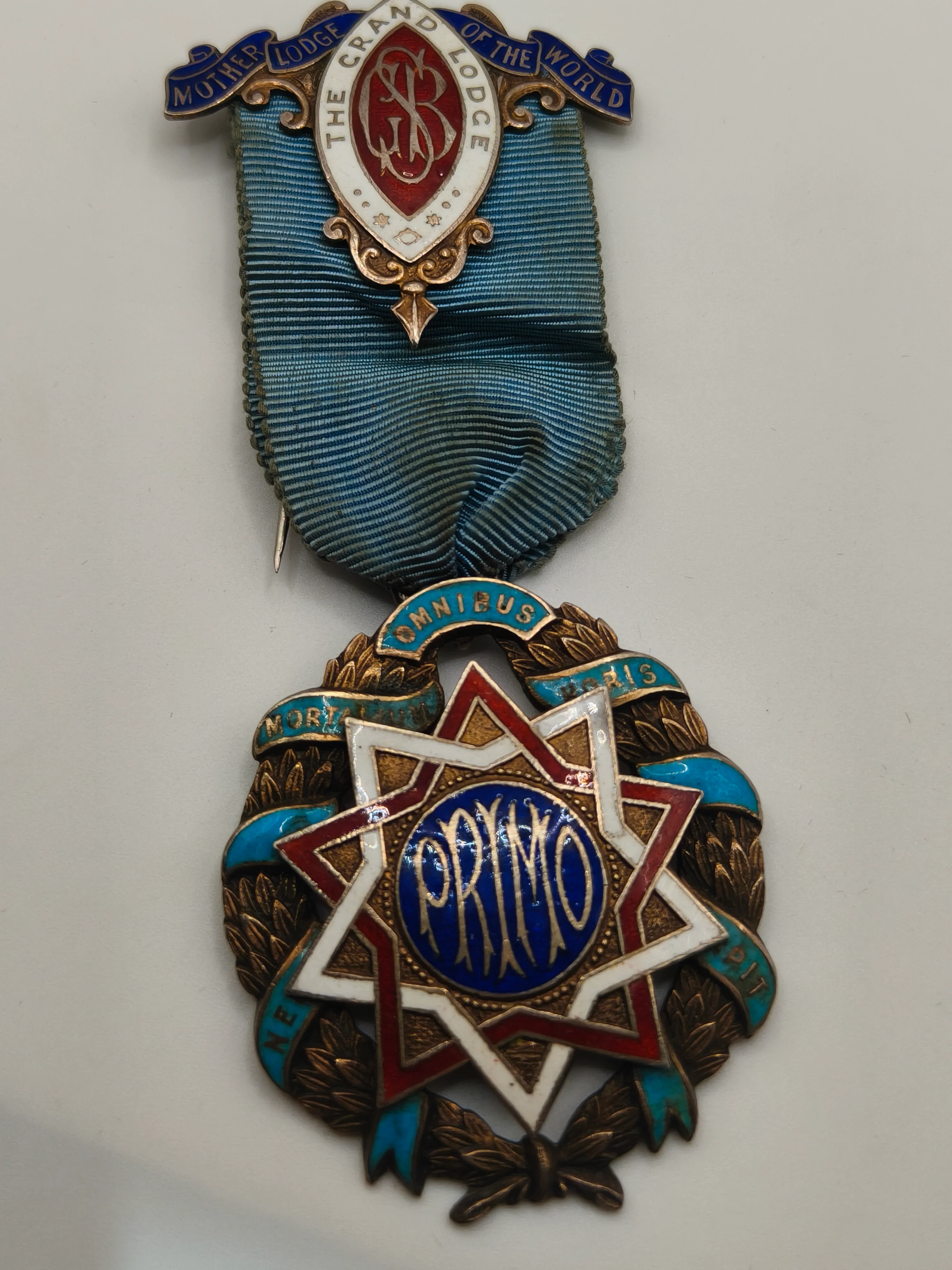 Masonic British medal. Sterling silver.