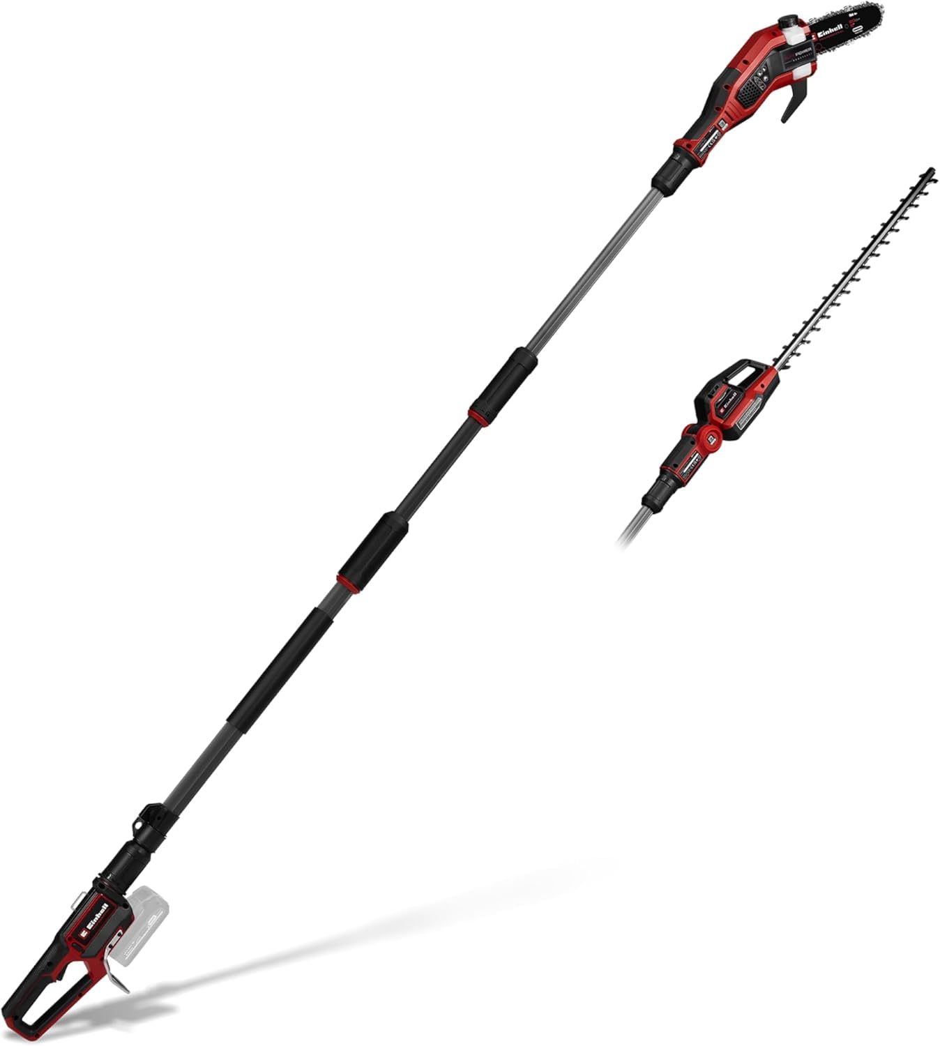 Akku-Multifunktionswerkzeug GP-HC 18/5020 Li T BL-Solo mit 2-in-1-Aufsätzen, Heckenschere 50 cm und Hochentaster 18 cm