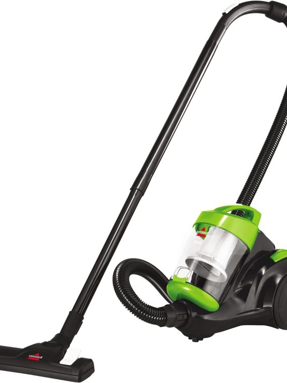 BISSELL Zing Lightweight Bagless Canister Vacuum 2156A Black/Citrus Lime
