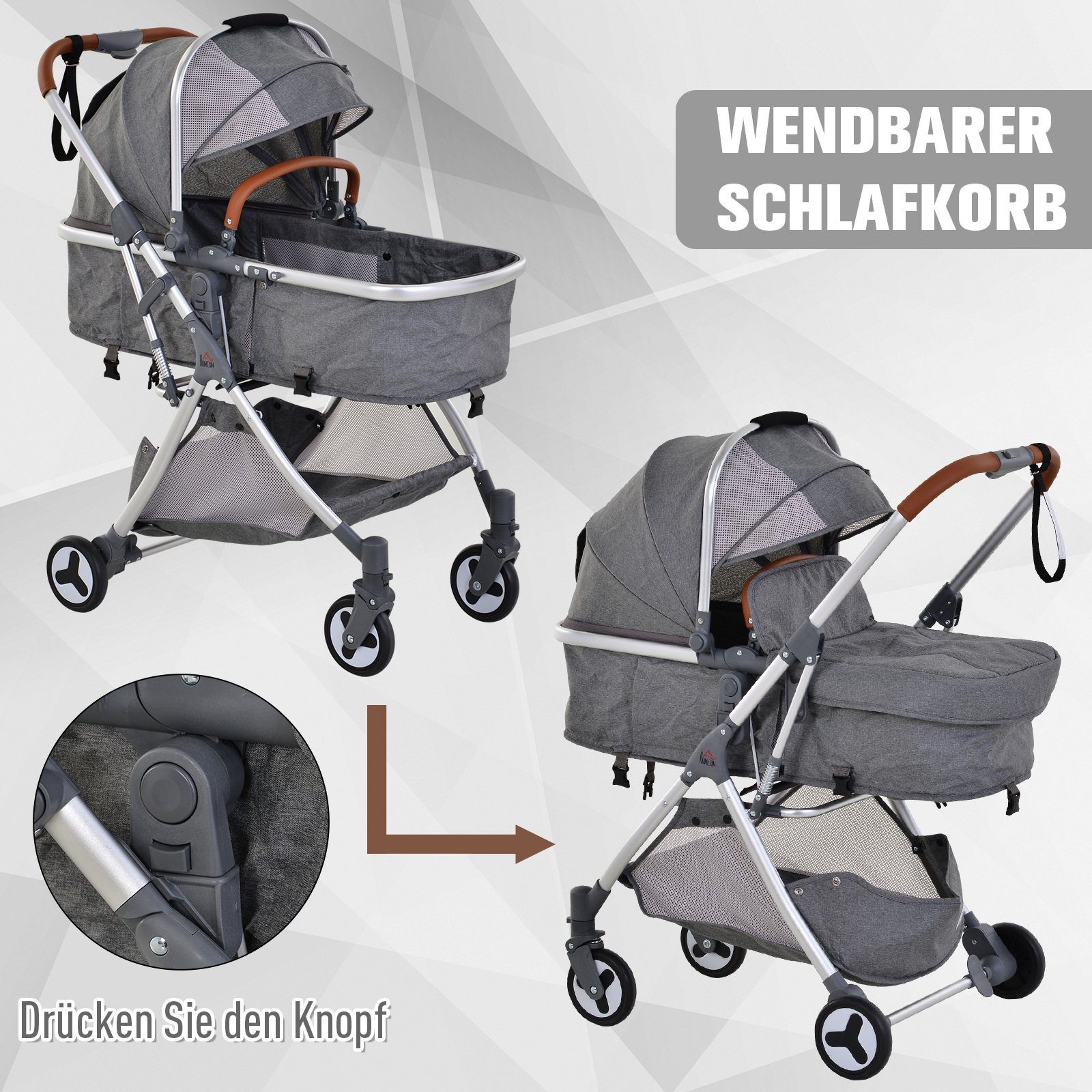Kinder-Buggy 2-in-1 Kinderwagen