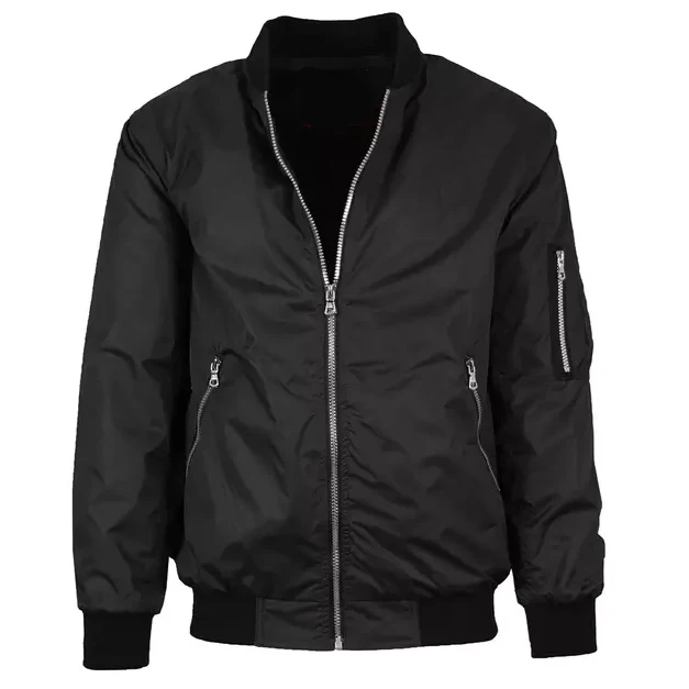 12 Pack Youth Lightweight Bomber Jacket - Black