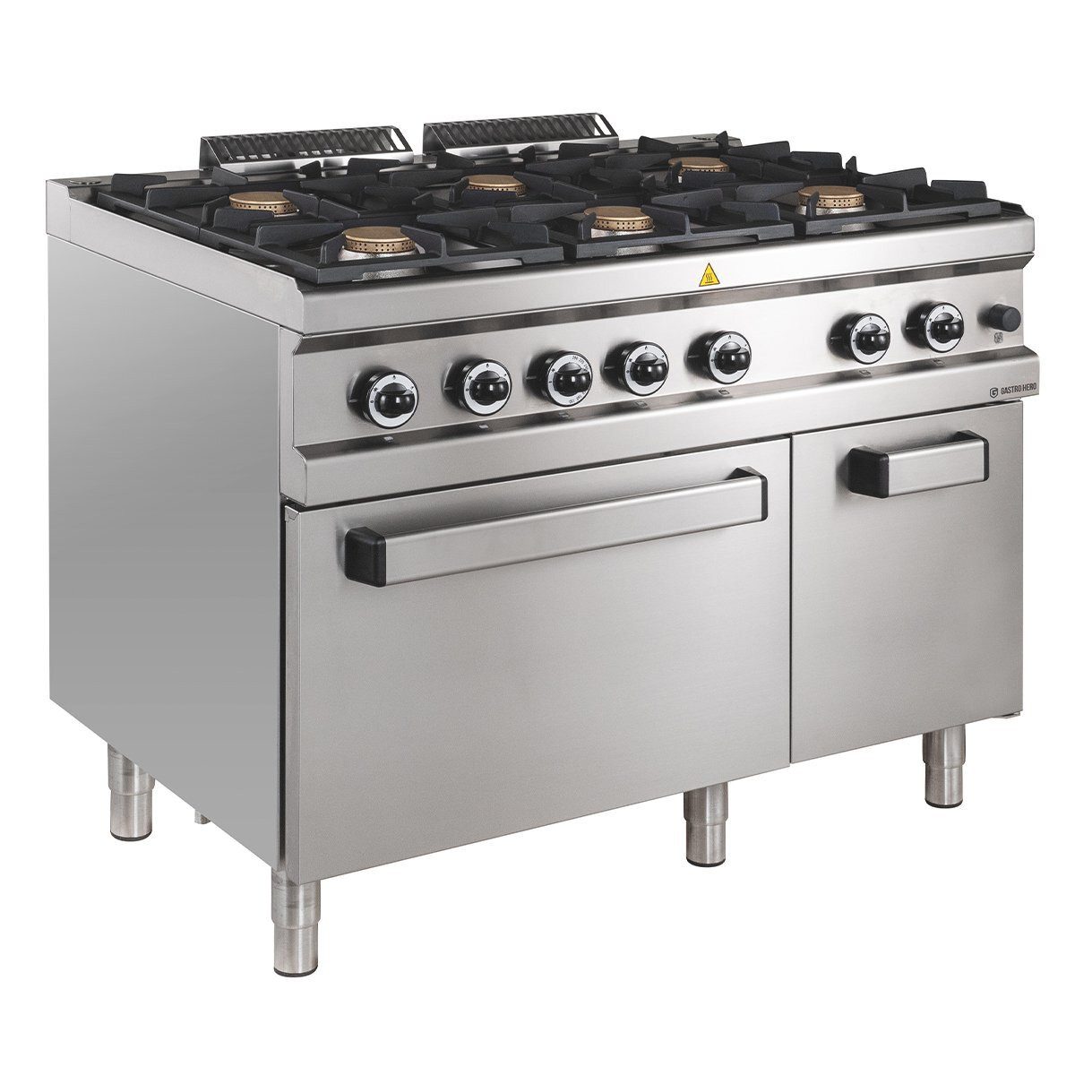 Dönergrill Gasherd 110/70 mit Elektrobackofen 42 kW, Herd, Backofen, Gastro