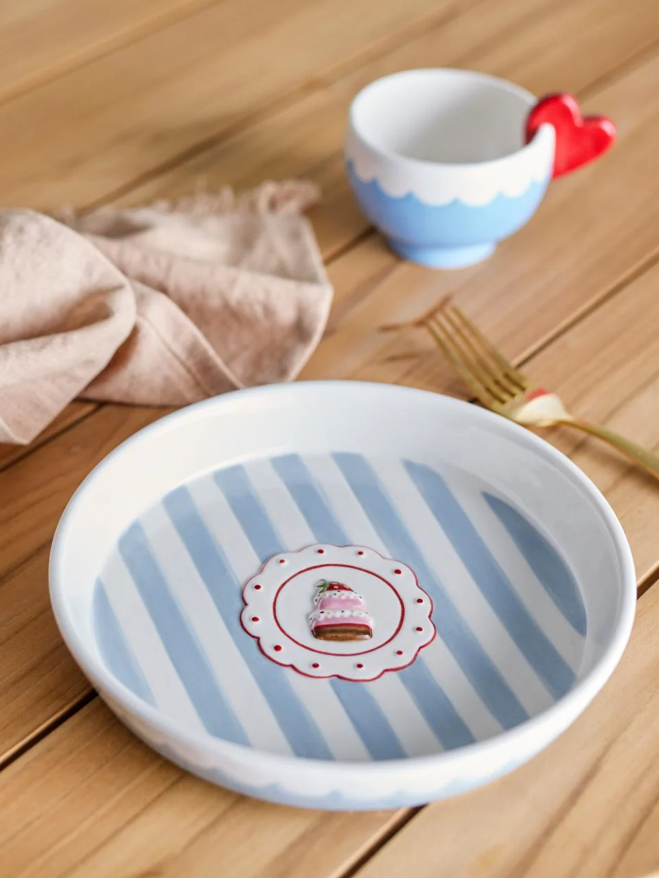 Bloomingville Lively Serving Plate Blue