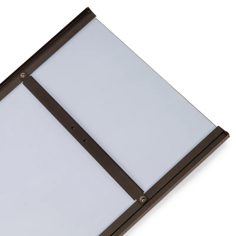 Specchio estraibile per interni di armadio, Verniciato moka, Acciaio e Tecnoplastica e Vetro.