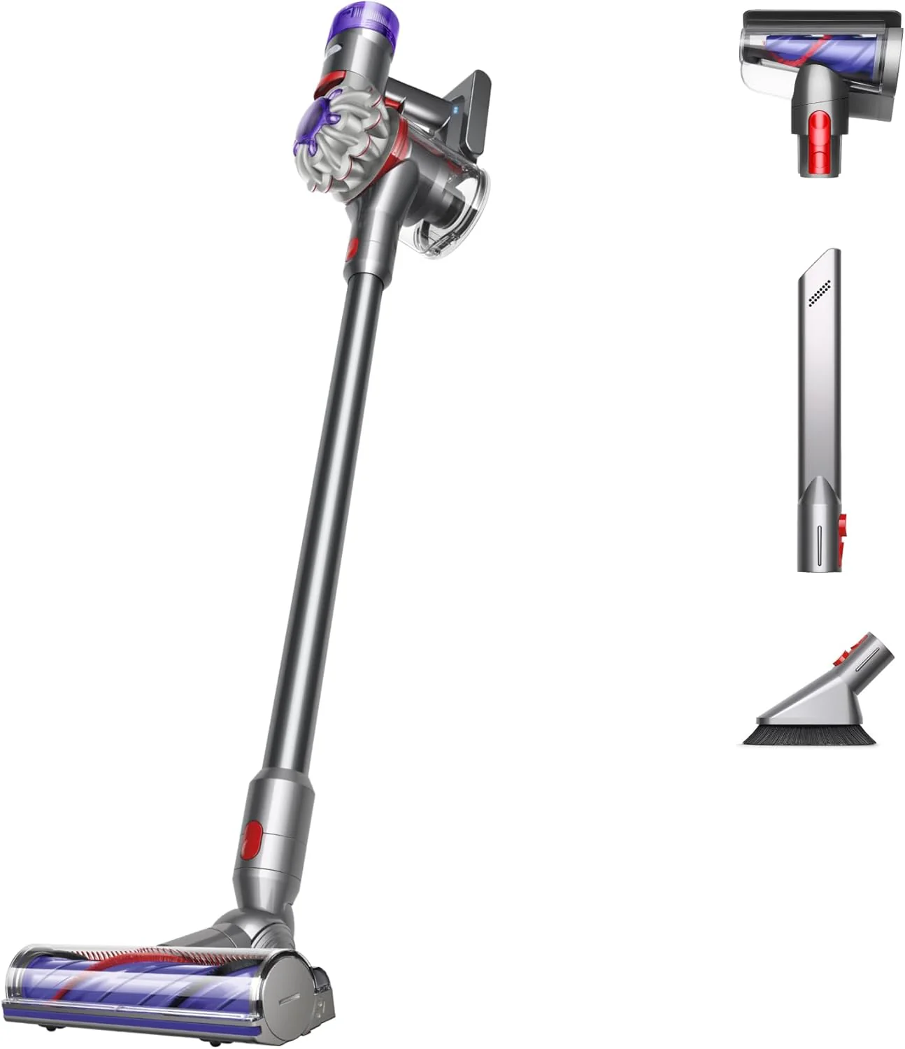 Dyson V8 Plus Cordless Vacuum, Cleans Hard Floors and Carpets, Detangles, Converts to Handheld, 115AW, 2 Power Modes, Up to 40 Minutes鹿