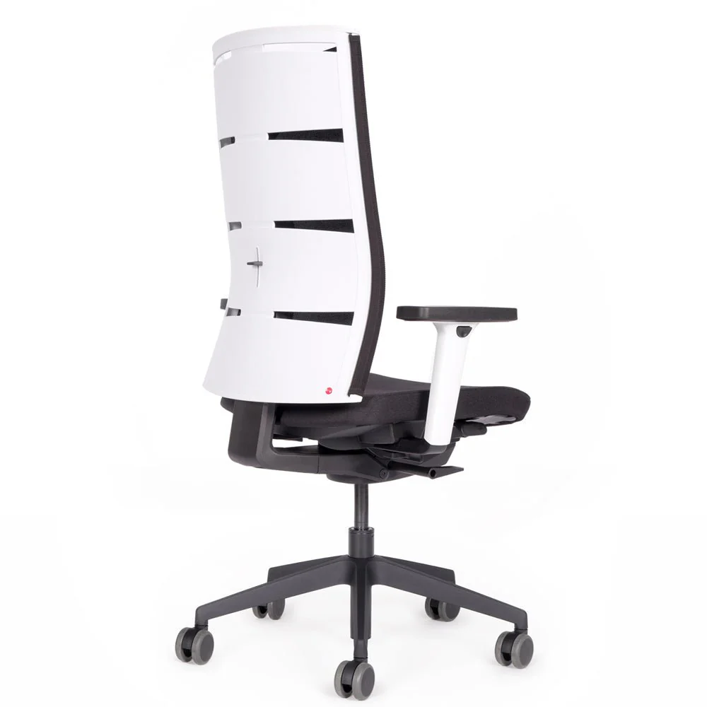 Sedia da ufficio ergonomica con schienale in rete lento Agilis Matrix MT12 EDIZIONE SPECIALE Pure Black