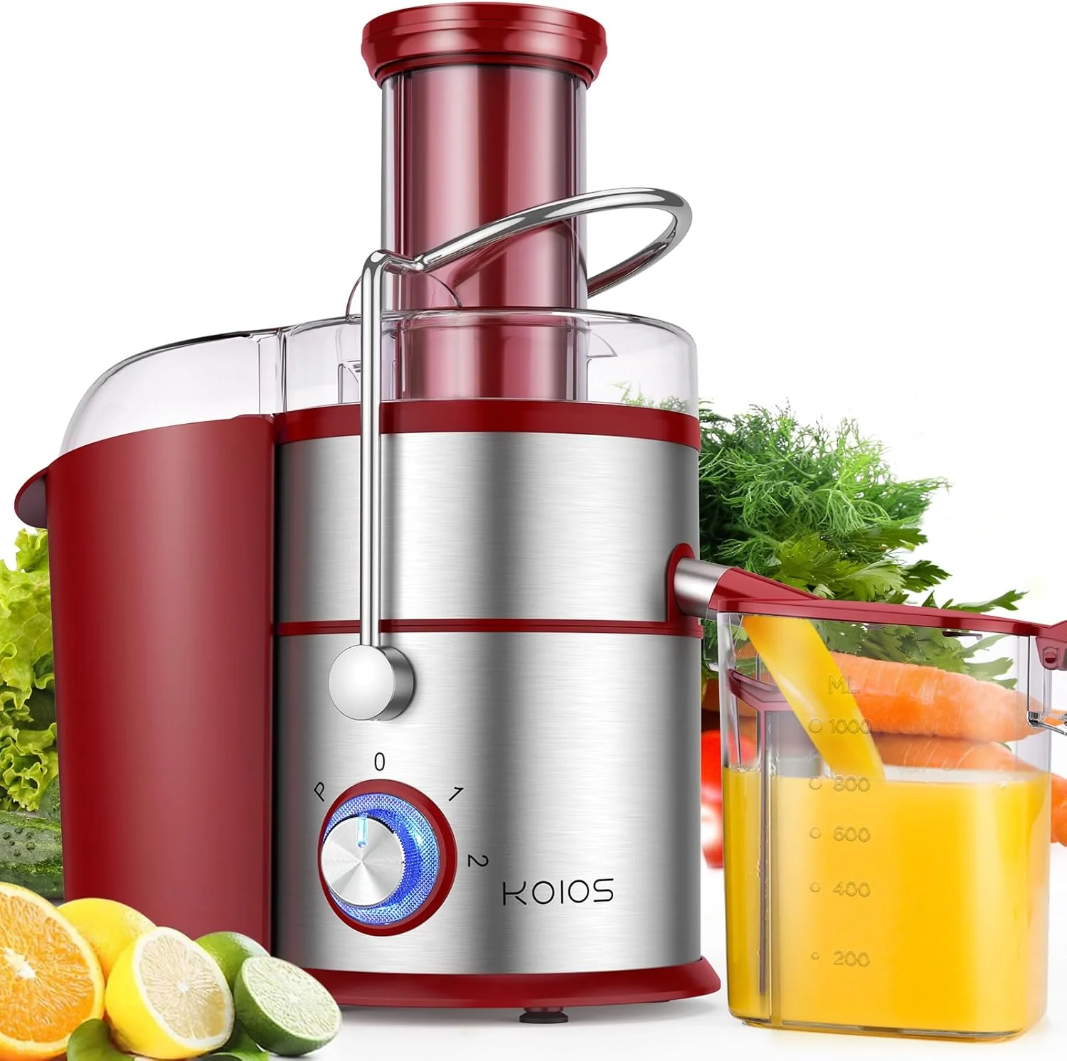 1300W KOIOS Centrifugal Juicer with Extra Large 3