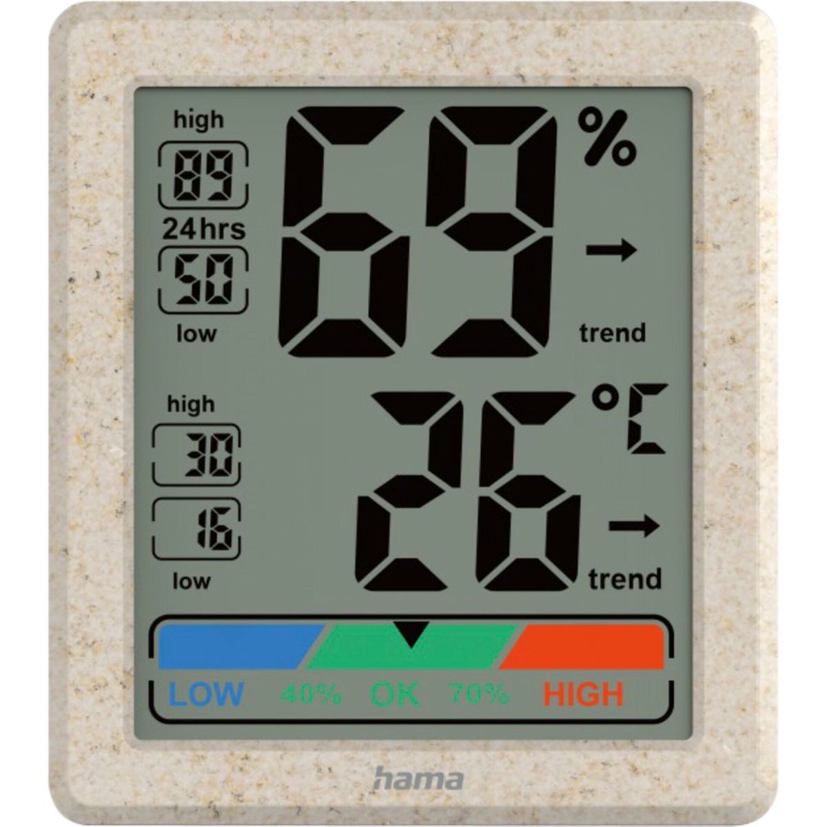 Wetterstation Thermometer und Hygrometer Ponza, digital für