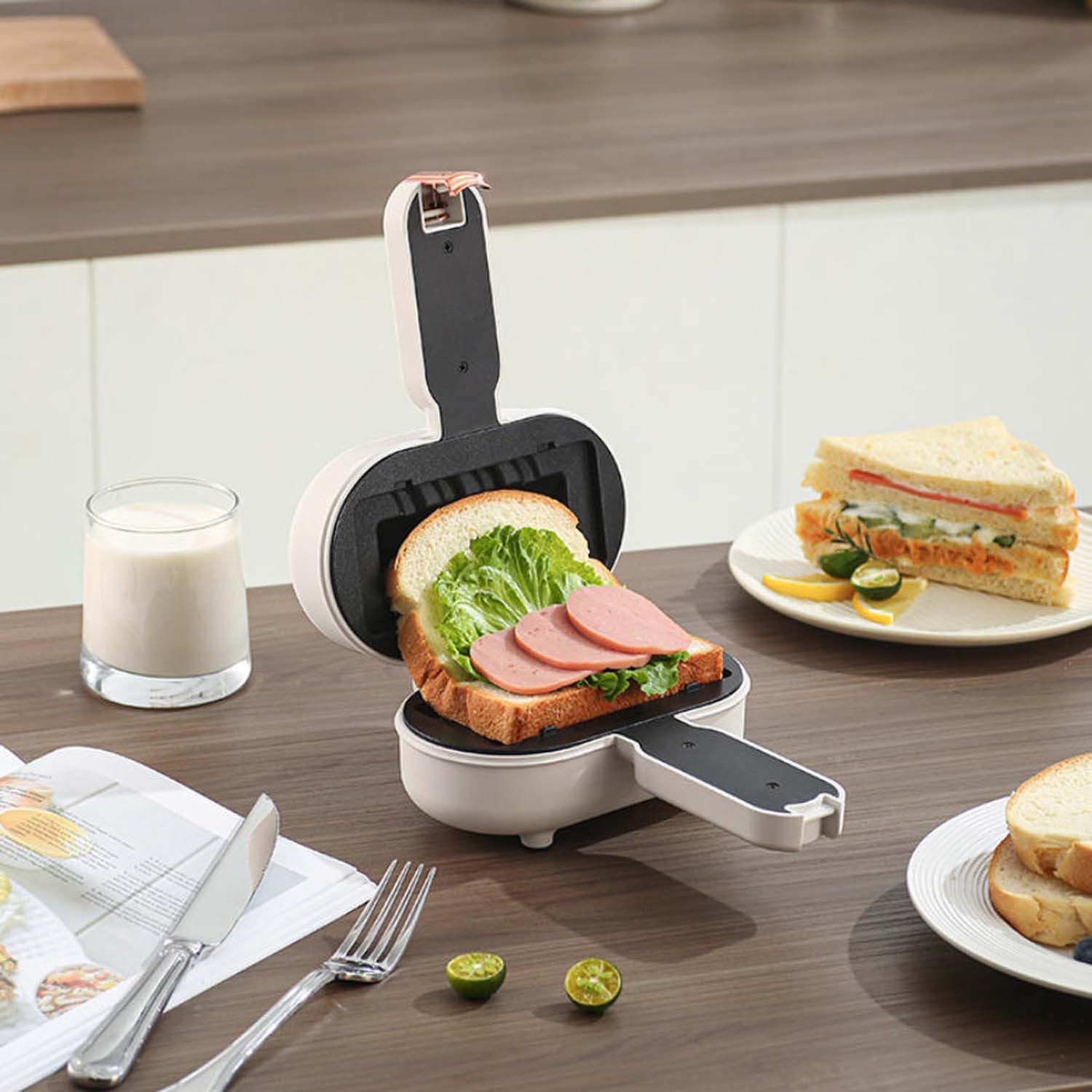Sandwichmaker Multifunktionale praktische Frühstücksmaschine, kleiner Sandwichmaker