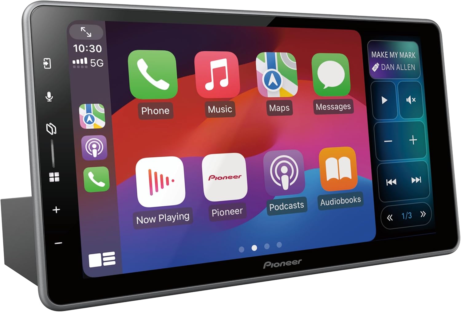 Pioneer SPH-DA97DAB-UNI Media Center 1DIN 9.0" Panel táctil capacitiva con WiFi, Bluetooth, Apple CarPlay, Android Auto y Dab+, Ecualizador gráfico de 13 Bandas