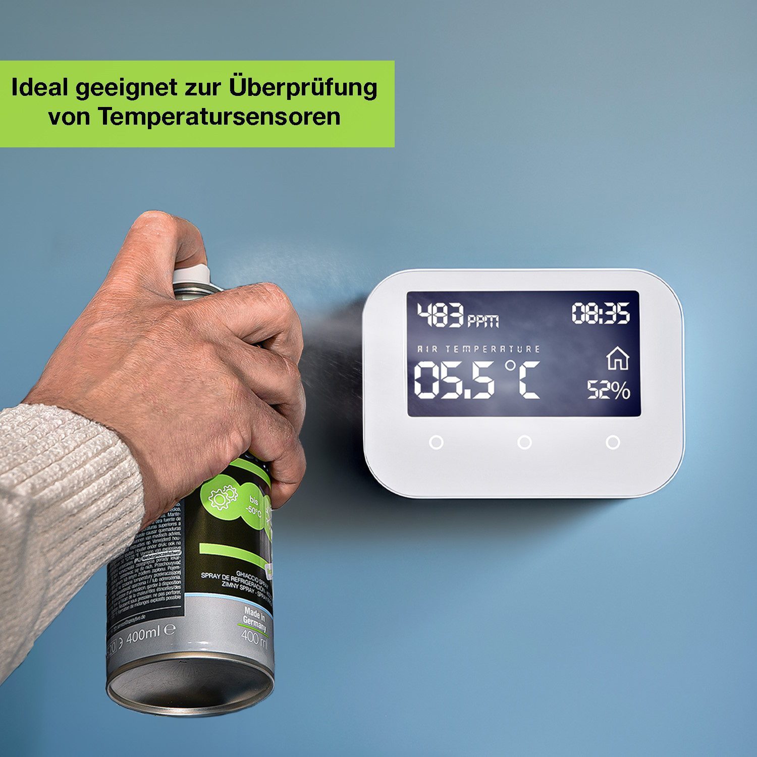 Kältemittel 1x 400ml Kältespray Werkstatt: Eisspray, Vereisungsspray bis -50°C