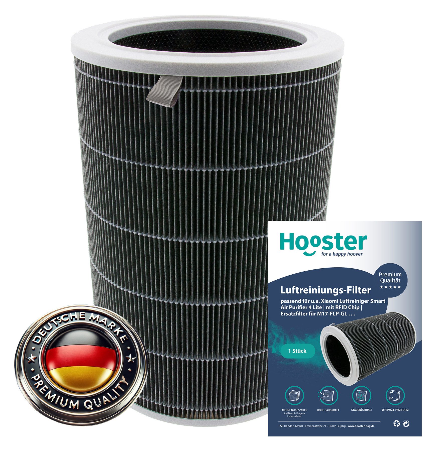 Luftfilter 1 HEPA Filter kompatibel mit Xiaomi Smart Air Purifier 4 Lite