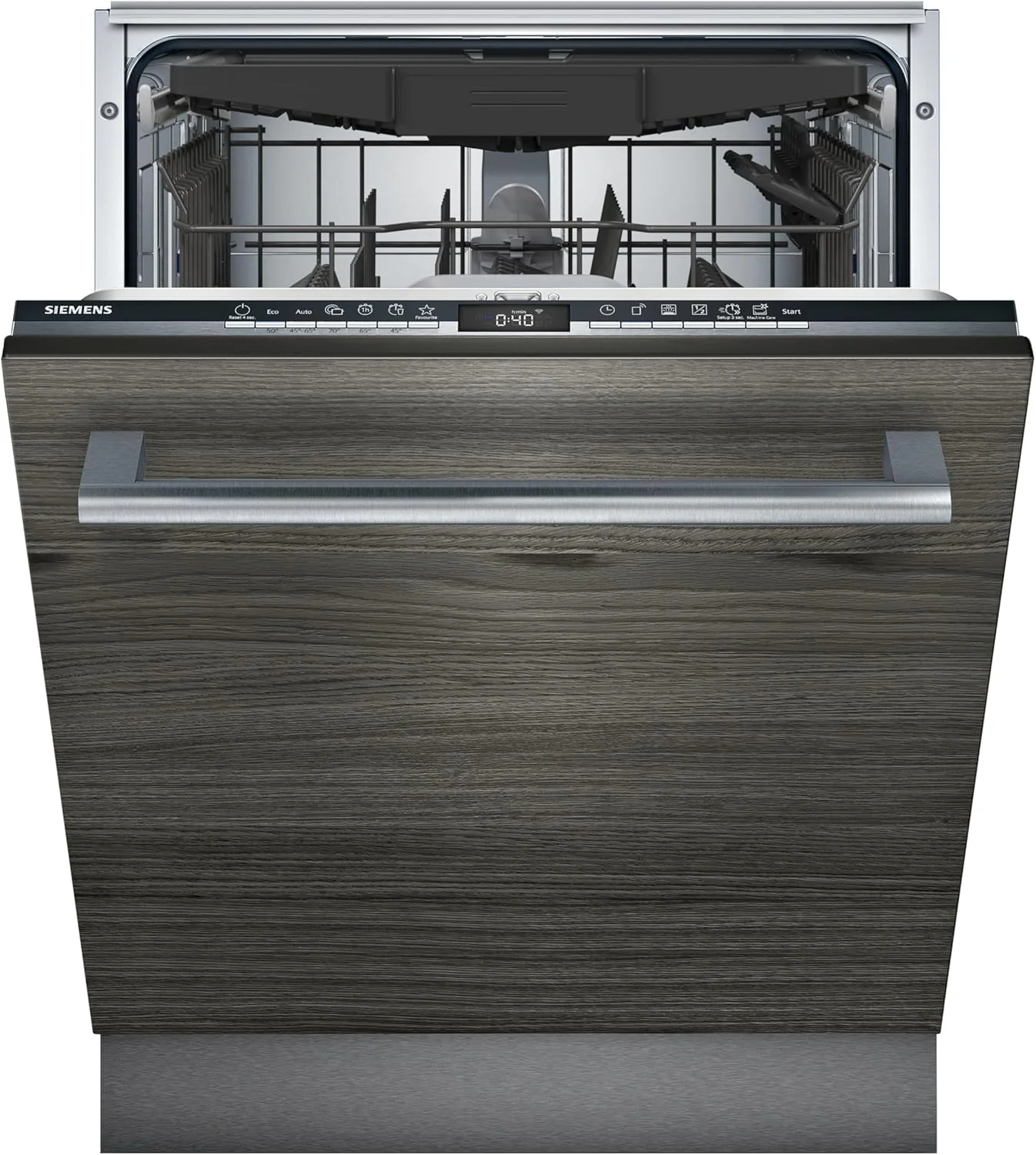 Siemens SN63EX14VE, iQ300 Smarter Geschirrspüler, Vollintegrierte Spülmaschine mit Besteckschublade, 60 cm, Auto Türöffnung dank autoOpen dry, Besonders leise durch iQdrive-Motor, infoLight aquaStop