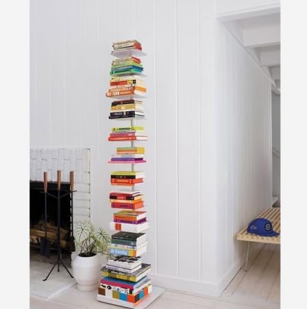 BBB ITALIA Sapiens Libreria a Colonna Verticale Bianca H152 10 Ripiani