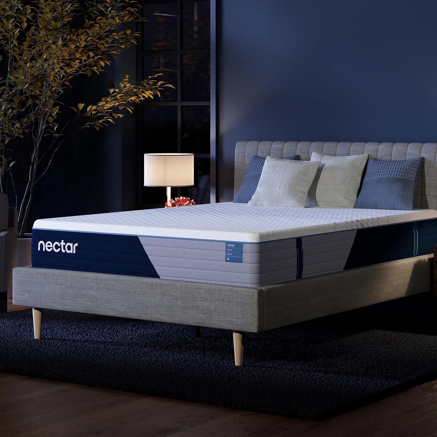 Nectar Classic Hybrid 12” Full Mattress - Medium Firm - Memory Foam & Innerspring Coils - Cooling Top Layer - Back Pain Relief - Mattress in a Box - 365-Night Trial & Forever Warranty
