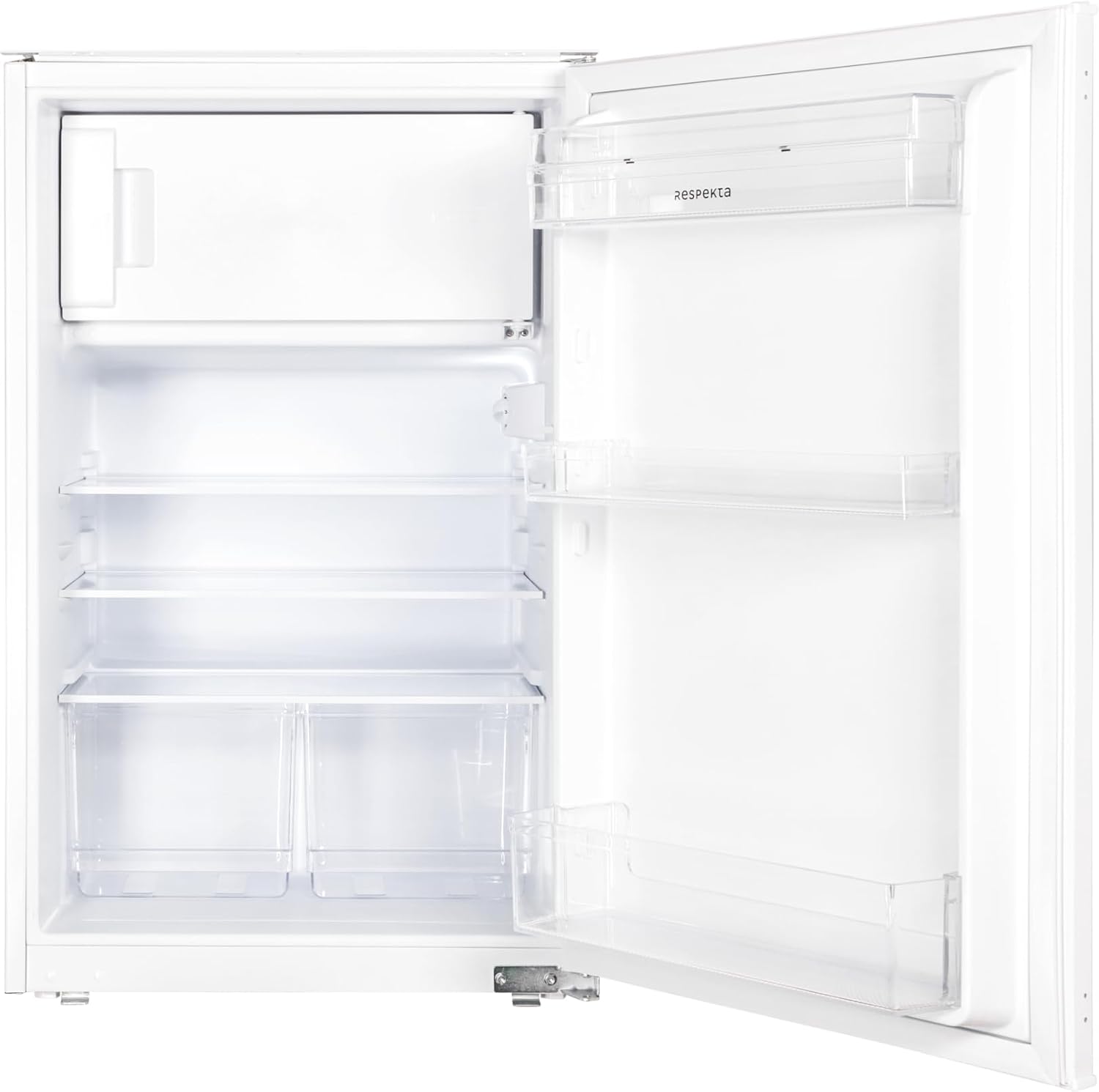 Respekta Frigorifero da incasso con vano congelatore 88 cm / 116 L di capacità utile/Cerniera porta intercambiabile/Spegnimento automatico a parte frigorifero / KS88.4-11 / Max. 39 dB