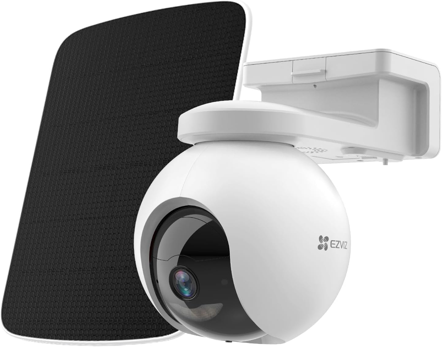 EZVIZ EB8 Kit 4G LTE Telecamera Esterno con Batteria 10400mAh, 2K Telecamera di Sorveglianza a 360°, Rilevamento di Persone, Visione Notturna a Colori, Audio Bidirezionale, GPS Integrato
