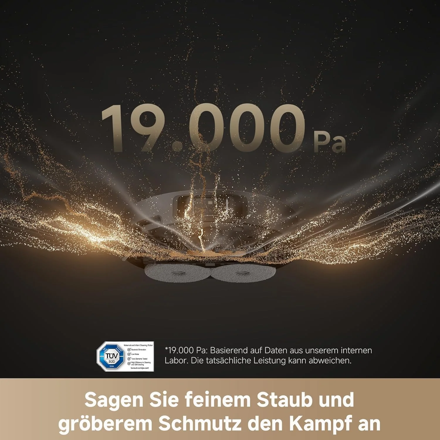 dreame L40s Pro Ultra Saugroboter, selbstreinigende Wischmopps, 19.000 Pa Saugkraft, 100% Detangling DuoBrush, ausfahrbare Wischmopps, Hindernisvermeidung für mehr als 180 Objekte, Sprachsteuerung
