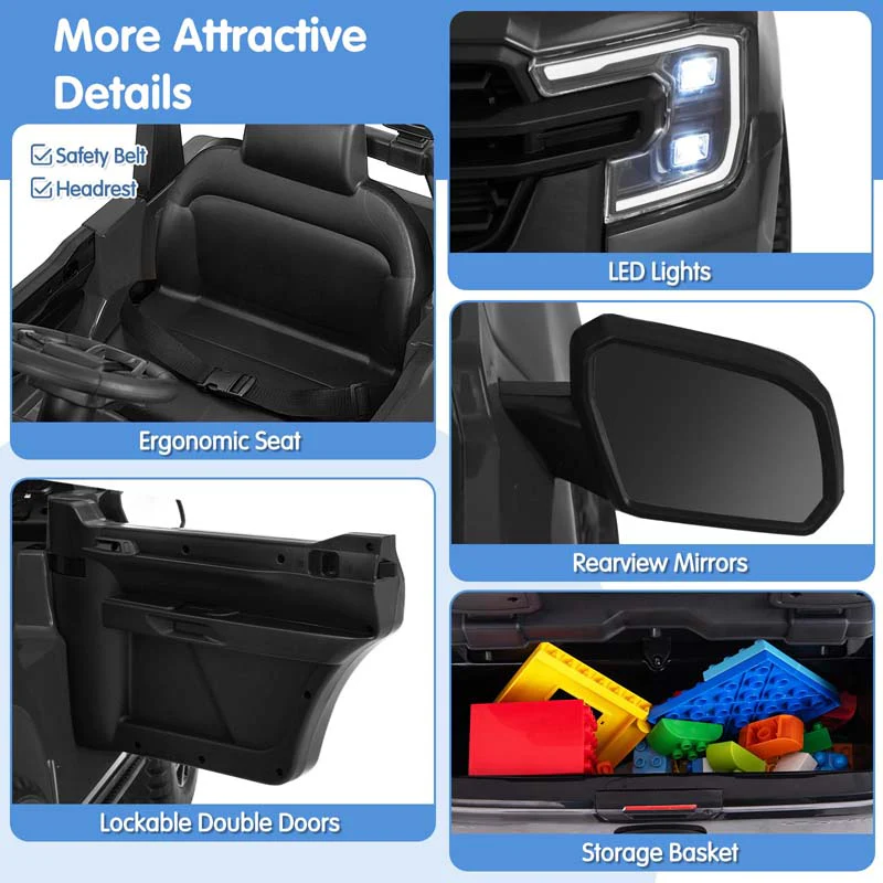 Eletriclife 12V Electric Kids Ride on Car Licensed Ford Ranger