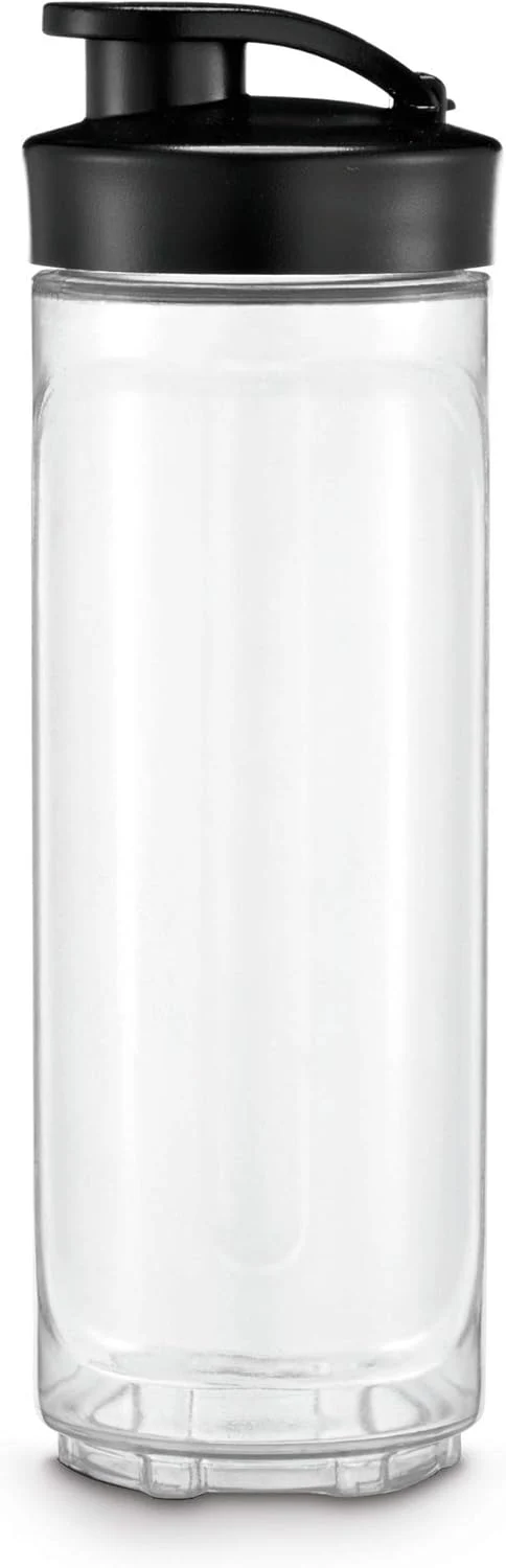 WMF Kult X Mix & Go Mini Smoothie Maker, Standmixer, Blender elektrisch, Shake Mixer 300 Watt Leistung, Tritan-Kunststoff Flasche 600ml, auslaufsicherer Schraubdeckel, rutschfeste Füße, Silber/Schwarz