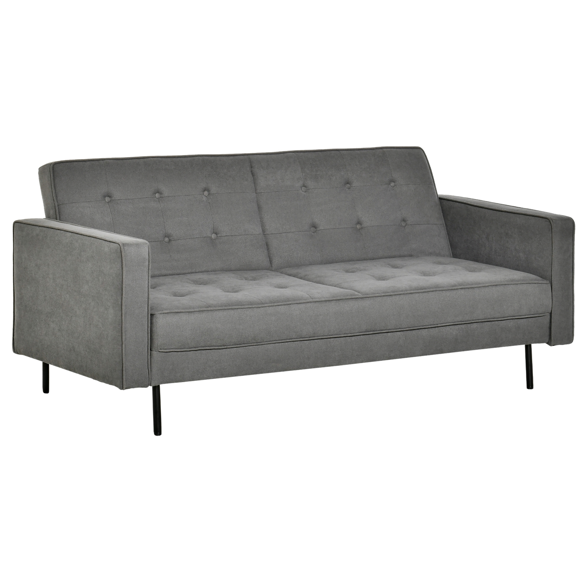 slaapbank 3-zits slaapbank stof sofa met slaapfunctie slaapbank met bed box hoek verstelbaar vintage eucalyptus hout katoen grijs
