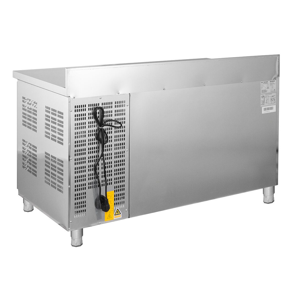 Dönergrill Kühltisch Edelstahl GN 1/1 mit Aufkantung