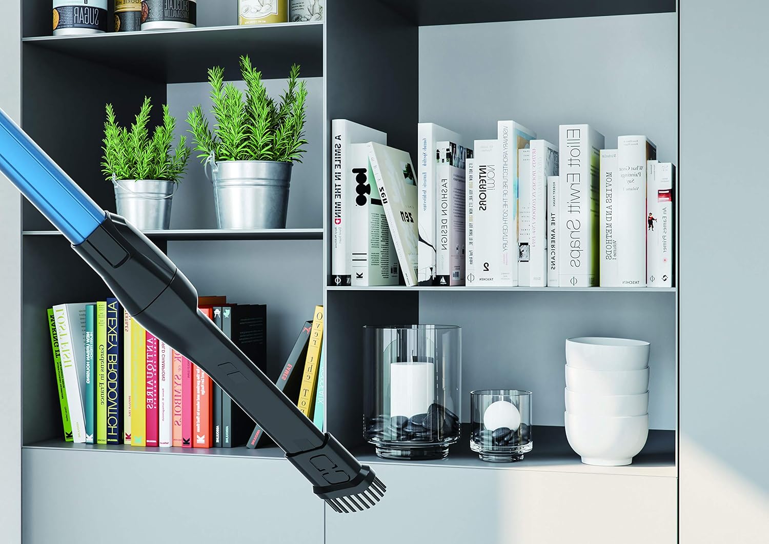 Hoover H-Free 200 HF222UPT Scopa Elettrica Ricaricabile senza Fili, Tecnologia Ciclonica, Multifunzione, Spazzola per Peli Animali, Batteria 22V, Potenza 220 W, Autonomia 40 Min, Leggera, Nero/Blu