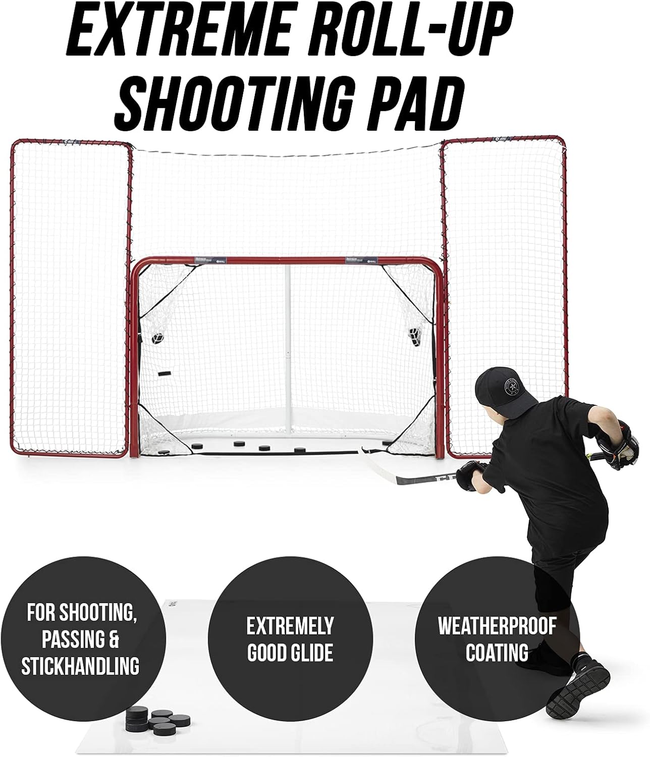 Better Hockey Extreme Roll-Up Shooting Pad XL 4,2 m² - Eishockey Schussplatte