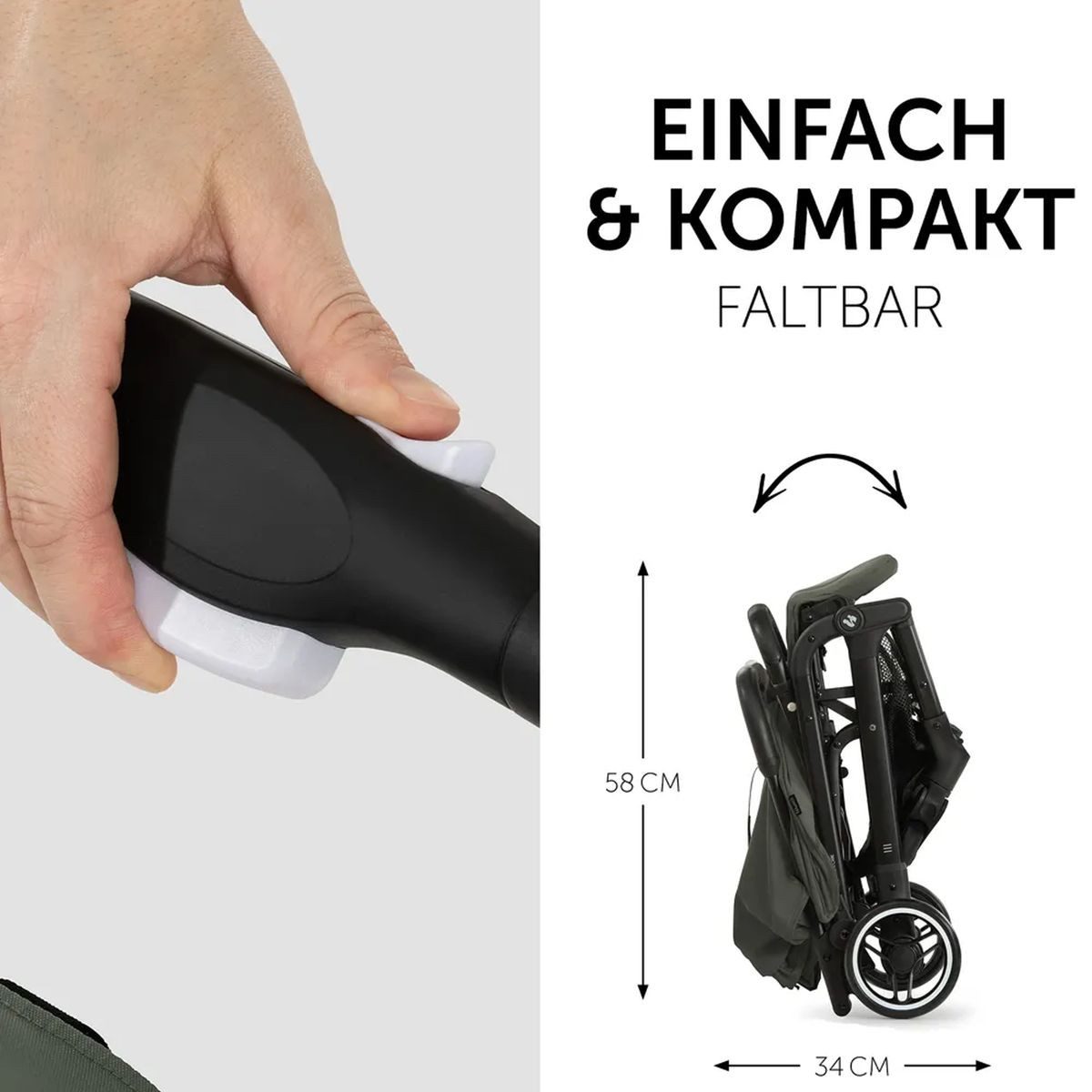 Kinder-Buggy Travel N Care - Dark Olive