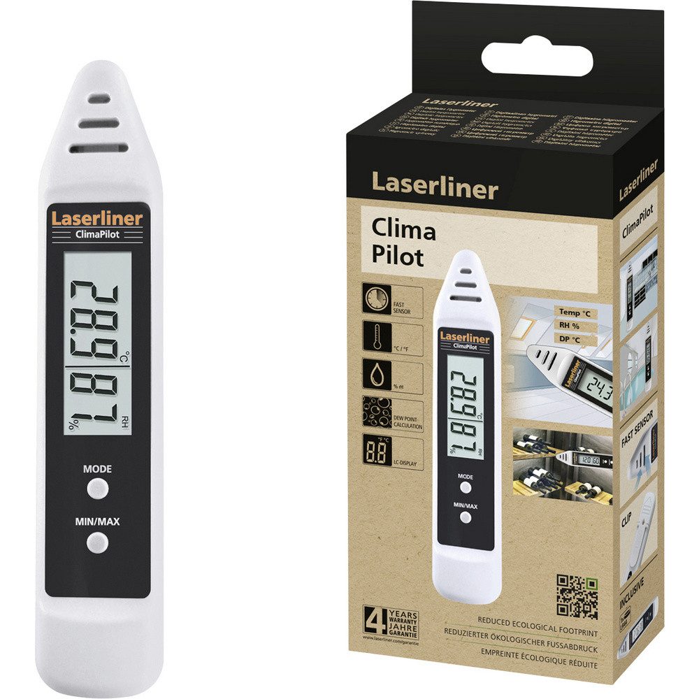 Hygrometer Laserliner ClimaPilot Luftfeuchtigkeits- und Temperaturdatenlogger